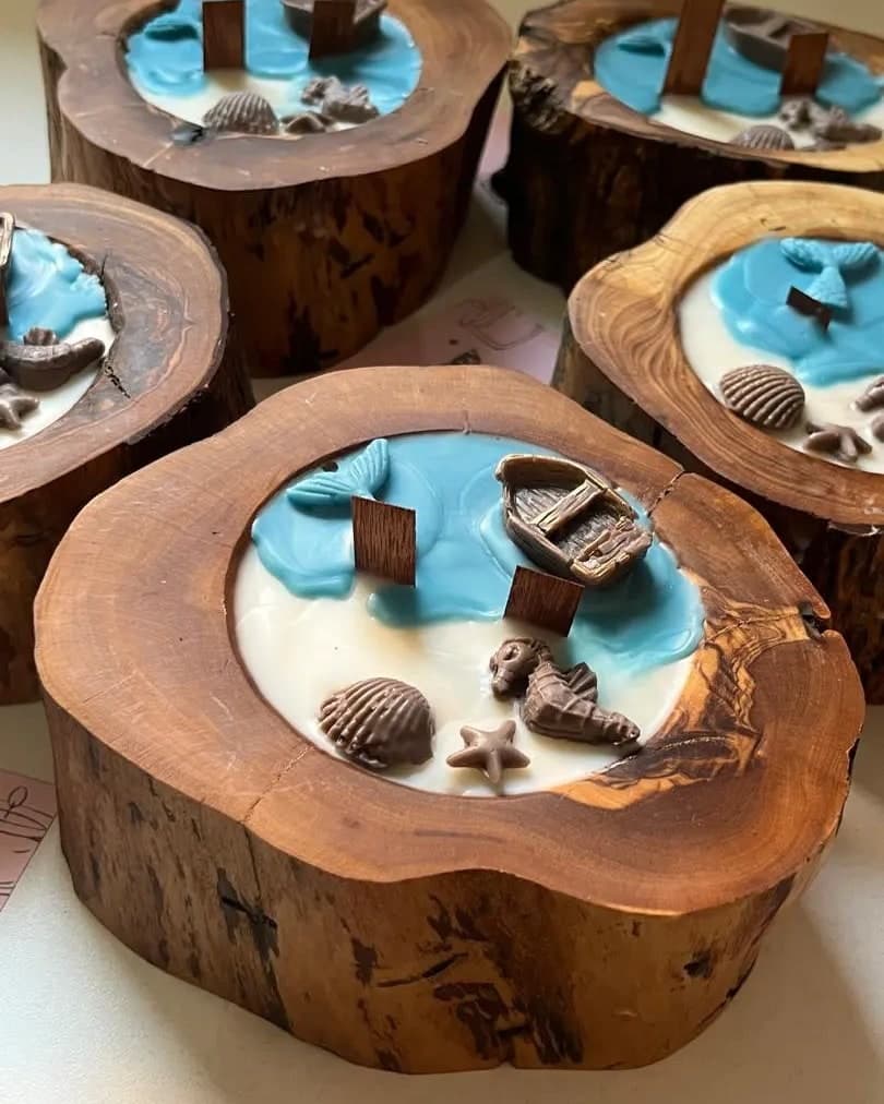 WOOD CANDLE